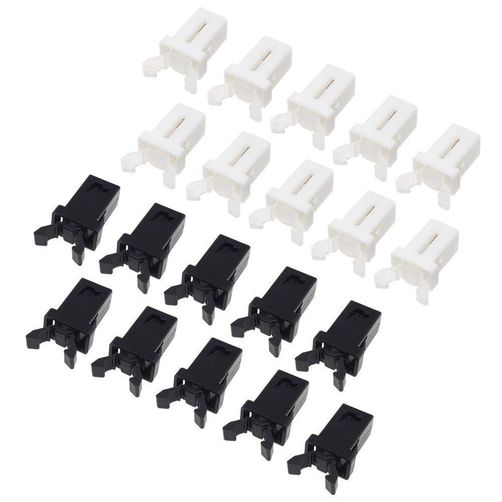 20PCS Replacement Latch for Trash Can Lid Self Locking Bin Switch White