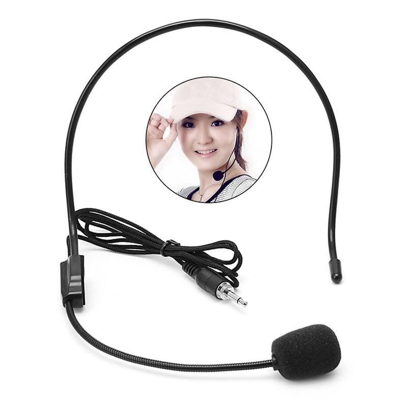 Professional 3.5MM Wired Microphone Headset Studio Speaker Voice Amplifier