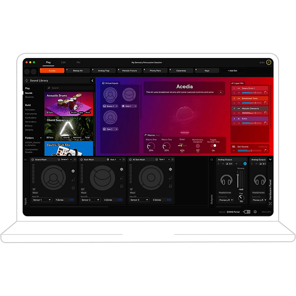 Evans Hybrid Sensory Percussion Sound System