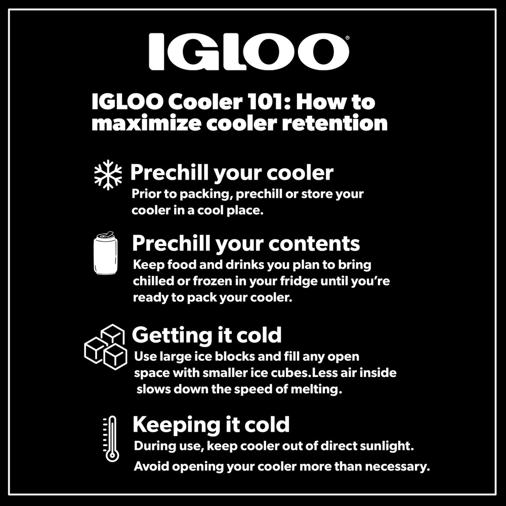 Igloo 25 QT Marine Hard Sided Cooler, White