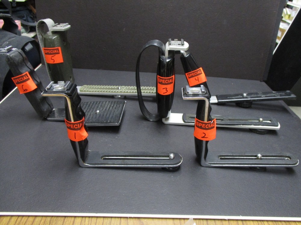 Camera Flash Brackets L Shaped w/ Hand Grip clean