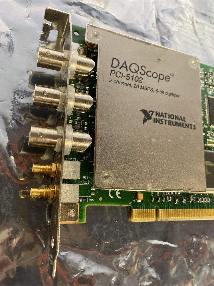 NATIONAL INSTRUMENTS PCI-5102 DAQSCOPE 2 CHANNEL,20 MSPS 8-BIT digitizer