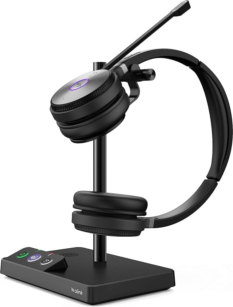 Yealink WH62 Dual UC DECT Wireless Headset with Microphone  - Black