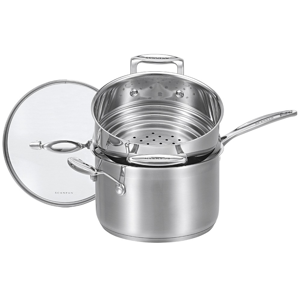 Scanpan Impact Saucepan and Multi-Steamer Insert Set 2pce