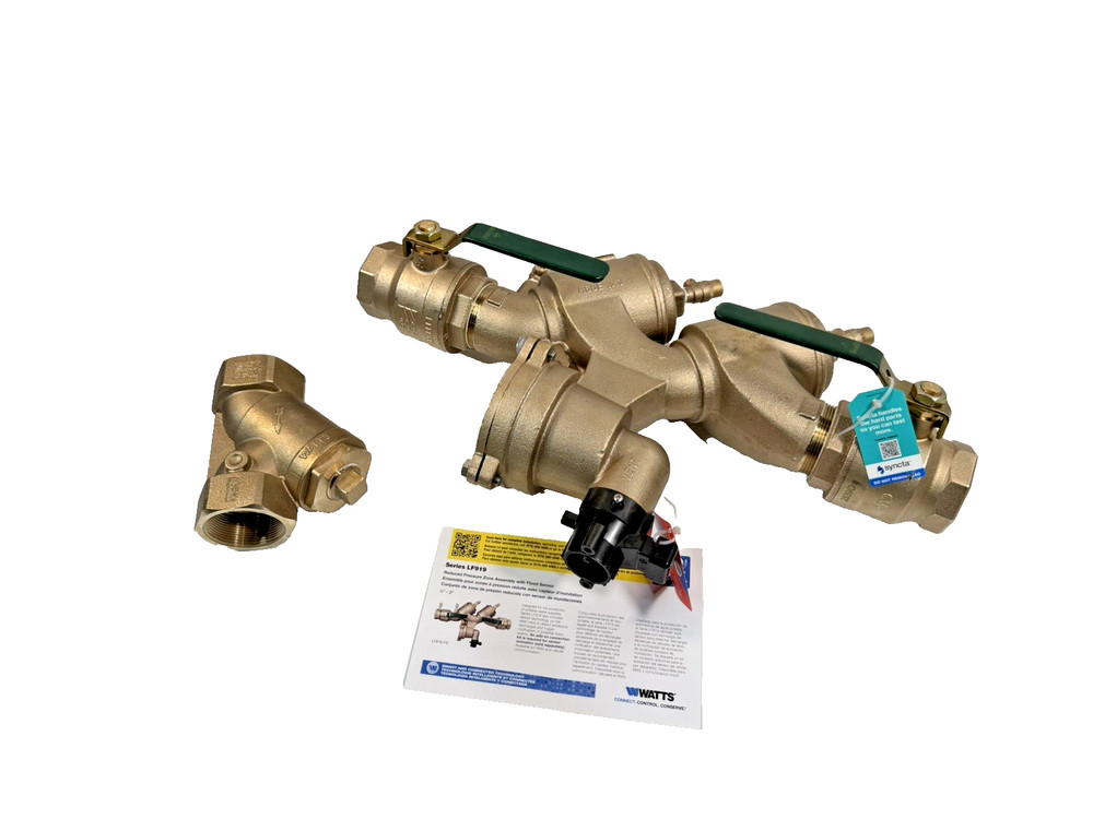 Watts 2LF919-QT-S-FS 2" FNPT 175 PSI 200 GPM Reduced Pressure Zone Assembly NEW