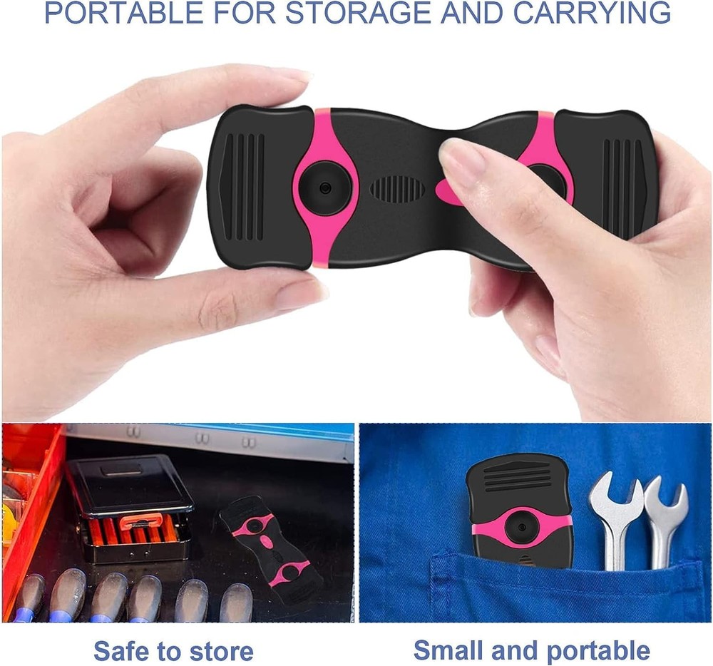 DEKEones Razor Blade Scraper, Double Edged Razorblade Scraping Tool with 10...