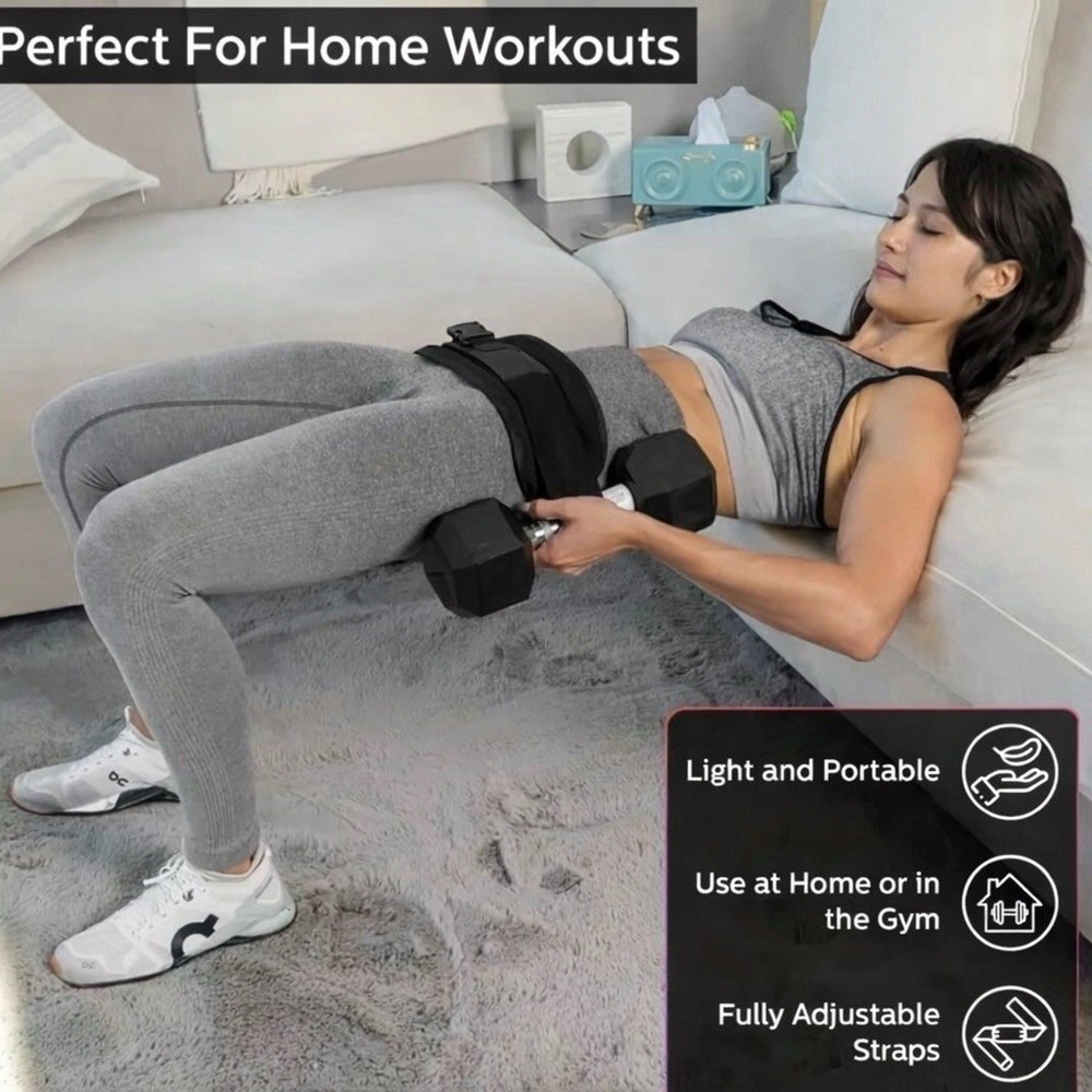 hip thrust belt dumbbell