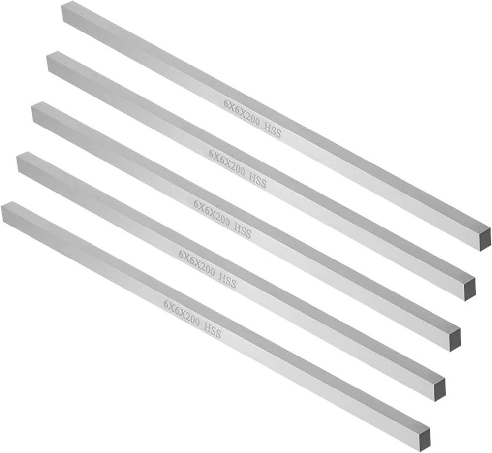 5Pcs Lathe HSS Square Cutting Tool Bits Bar Rectangular Lathe Fly Cutter Mill Bl