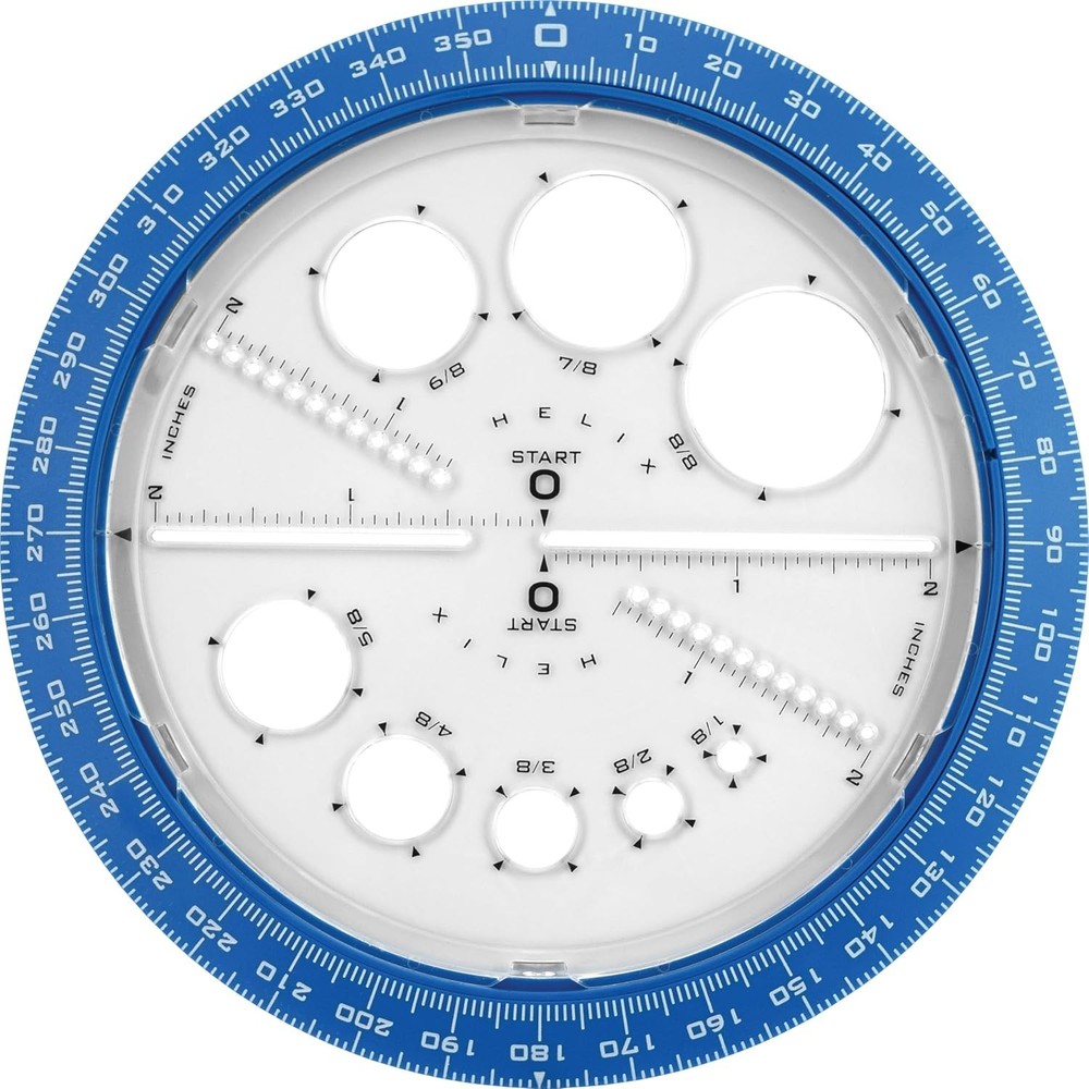 Durable 360-Degree Geometrical Protractor: 6-Inch Angle Maker for Precision Use