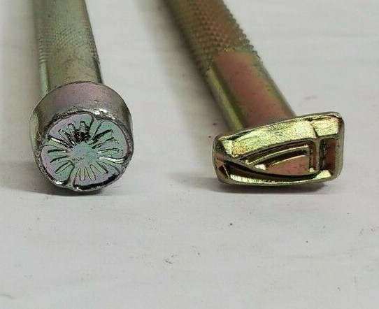 Lot of 4 Basic Tool Leather Stamps