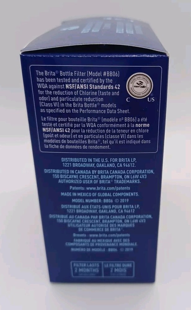 Brita bottle replacement Filter 1 Pack 6 Filters BB06