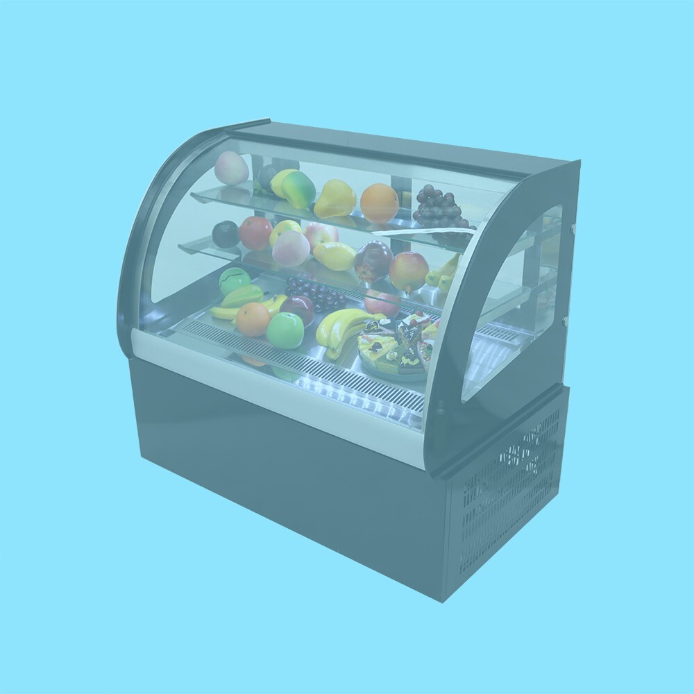1 PC 35"Countertop Refrigerated Cake Showcase Bakery Cabinet w/Moisture Function