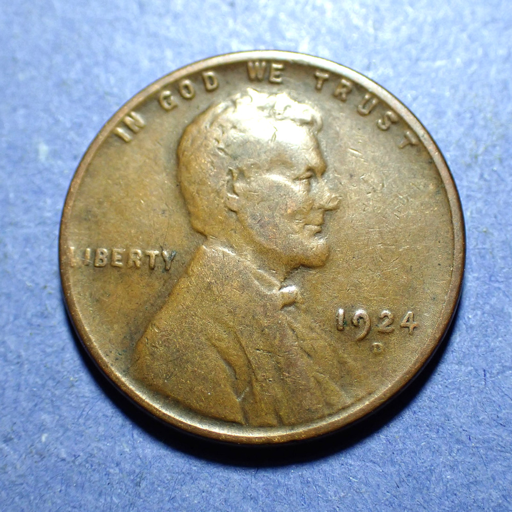 1924-D Lincoln Cent  VG