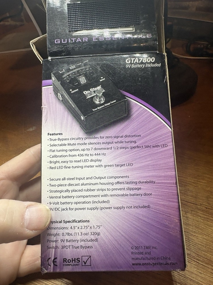 On Stage Gear Pedal Tuner