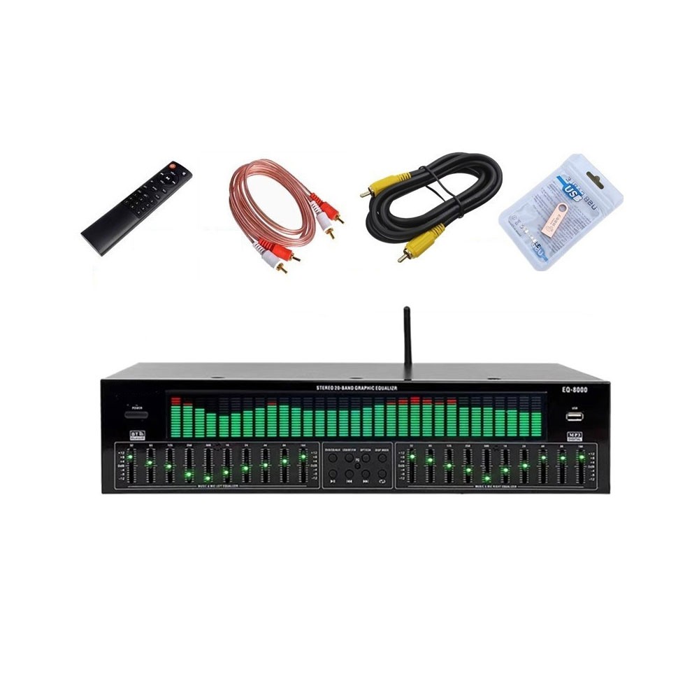 EQ8000 EQ Equalizer Optical Fiber Coaxial Audio Decoder Processor Bluetooth 5.4