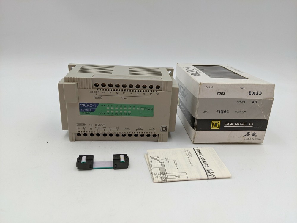 Square D 8003 EX33 Expansion Module  Micro Controller Series A1 24 VDC 6W NOS