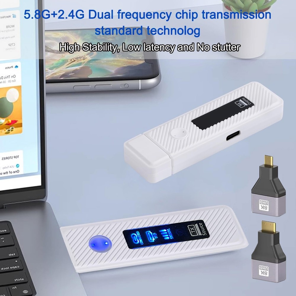 HDMI Wireless Screen Projector 1080P 50M Video Transmitter Receiver Micro Mini