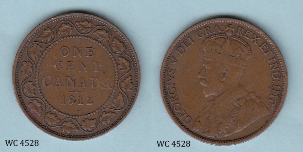 Canada 1 One Cent 1912 (George V) Coin C