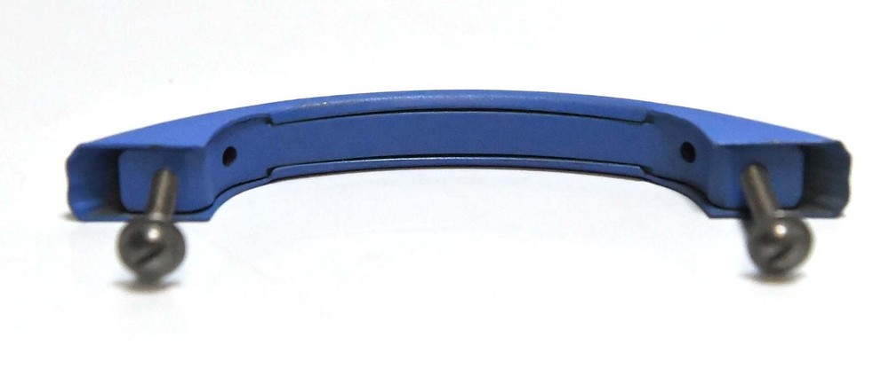 4 VINTAGE MATCHING RETRO BLUE DRAWER OR CABINET PULLS