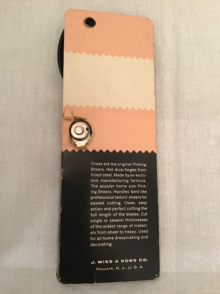 Vintage Wiss CB-7 Pinking Shears, Original Box