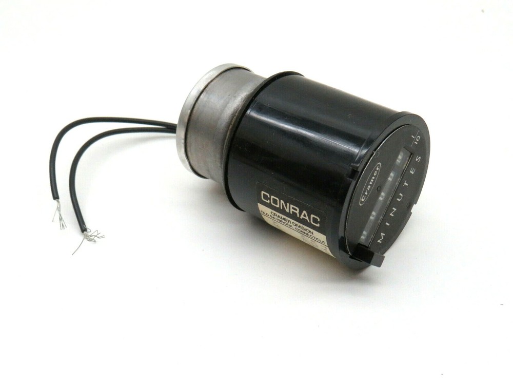 Conrac Type 636-AA Elapsed Time Indicator 115V 2.7W