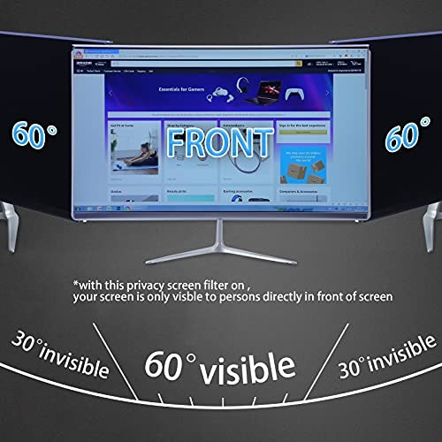 Privacy Screen Filter 24" Hanging Computer Privacy 24" WIDESCREEN (16:9)