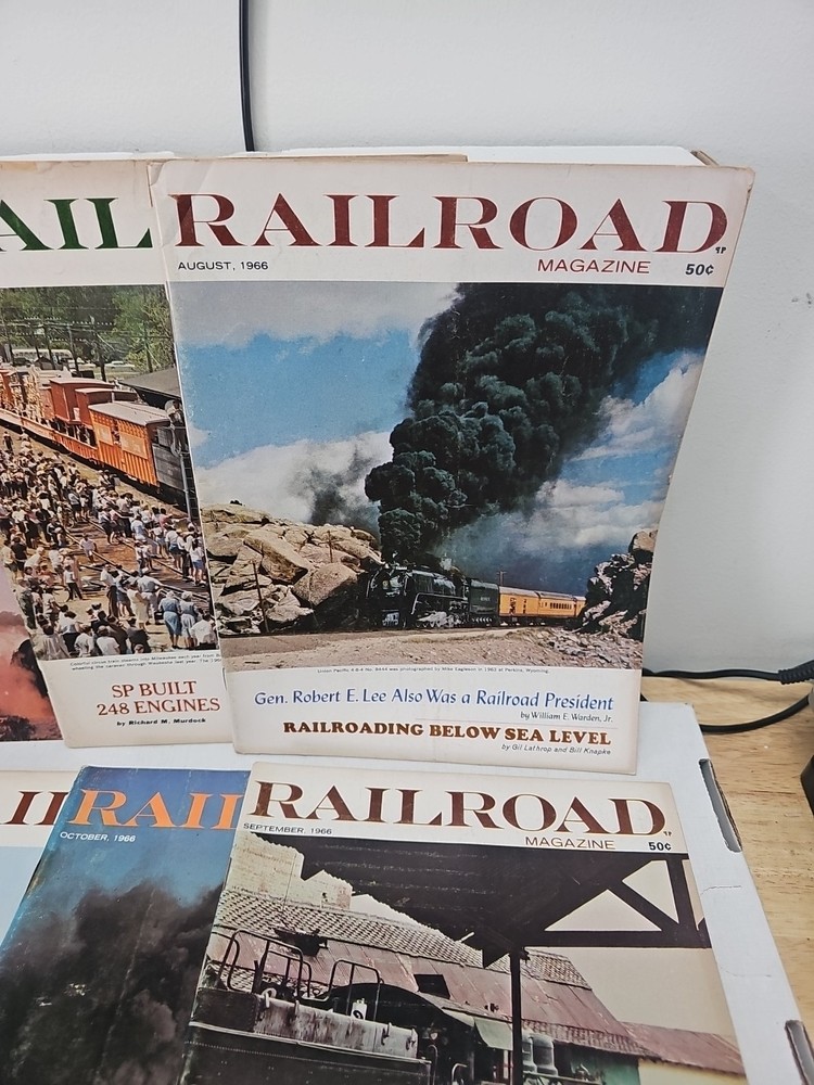 Railroad Magazines 1966 Incomplete 6 Issues Only.