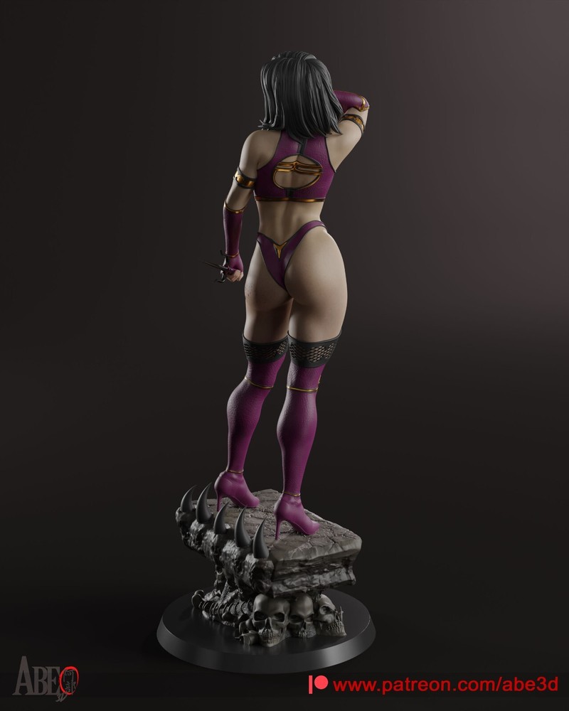 Mileena (MK) Statue 3D Print Unpainted/Unassembled