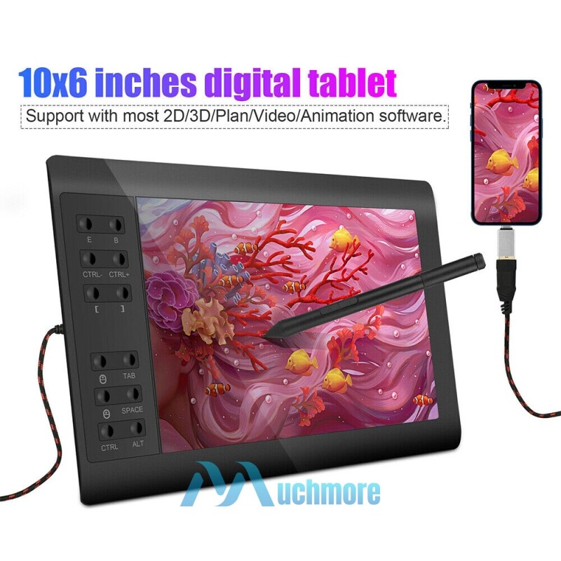 Digital Graphic Drawing Tablet with Screen Pen Display 22 Shortkey VIN1060 Plus