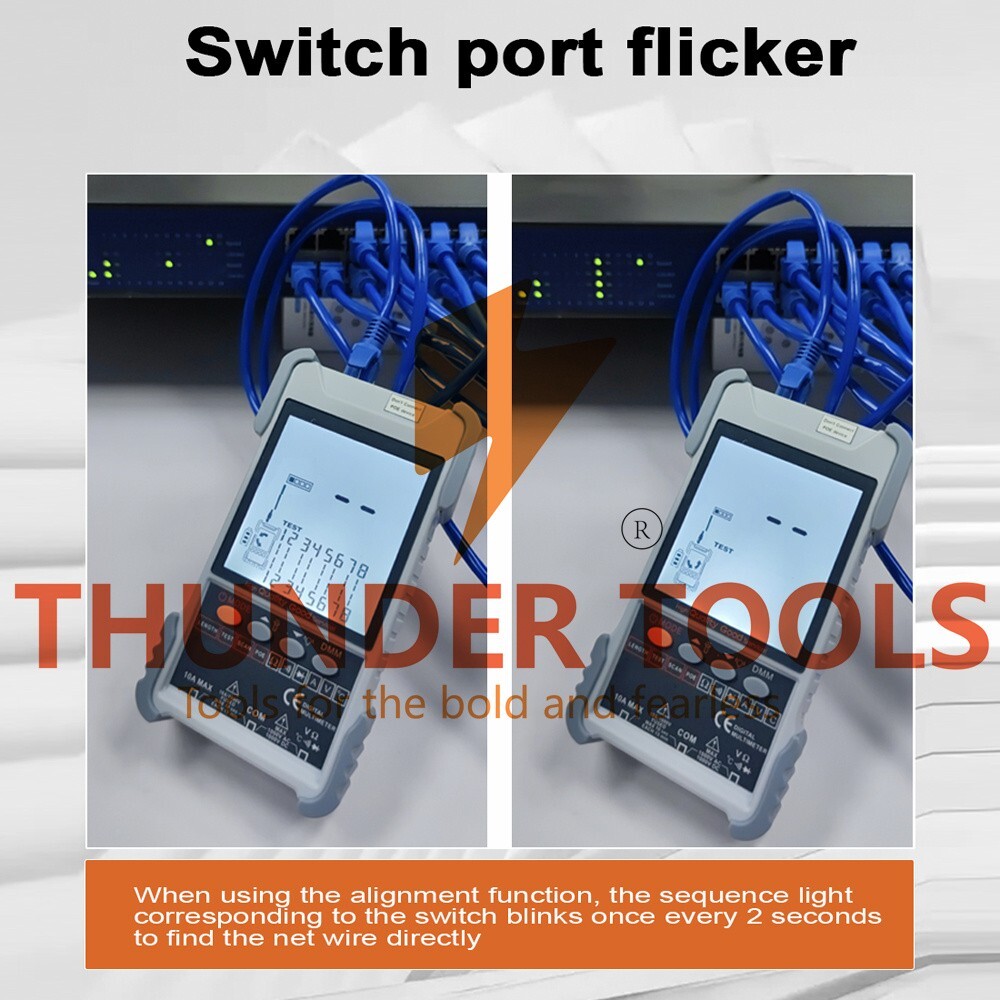 Thunder Tools KKMoon KKM618 Handheld Portable Cable Tester with LCD