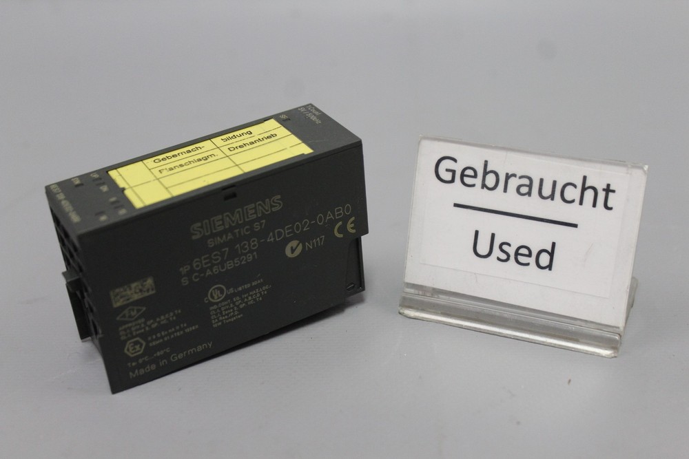 Siemens Simatic Electronics Module 6ES7138-4DE02-0AB0 Used