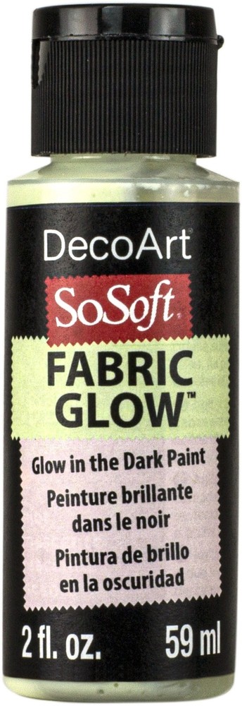 SoSoft Fabric Acrylic Paint Medium Glow 2oz Clear