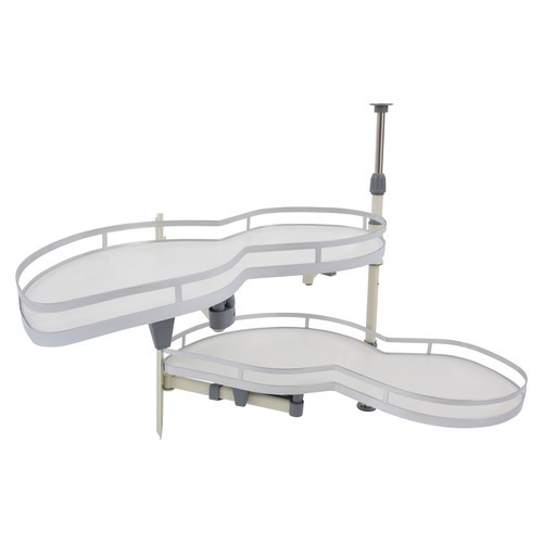 2 Tier Swing Tray Left Blind Corner Kitchen Cabinet Pull Out Kitchen Organizer