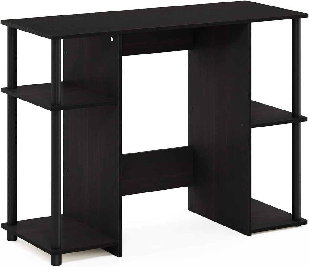 Computer Study Desk Open Storage Shelves Engineered Wood Writing Table Bedroom