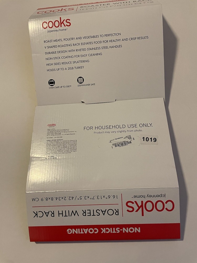 Roaster With Rack Non-stick New