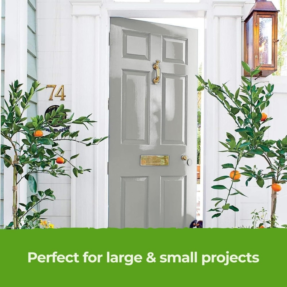 All-in-One Light Grey Paint & Primer - Eco-Friendly Matte Solution, 1 Liter
