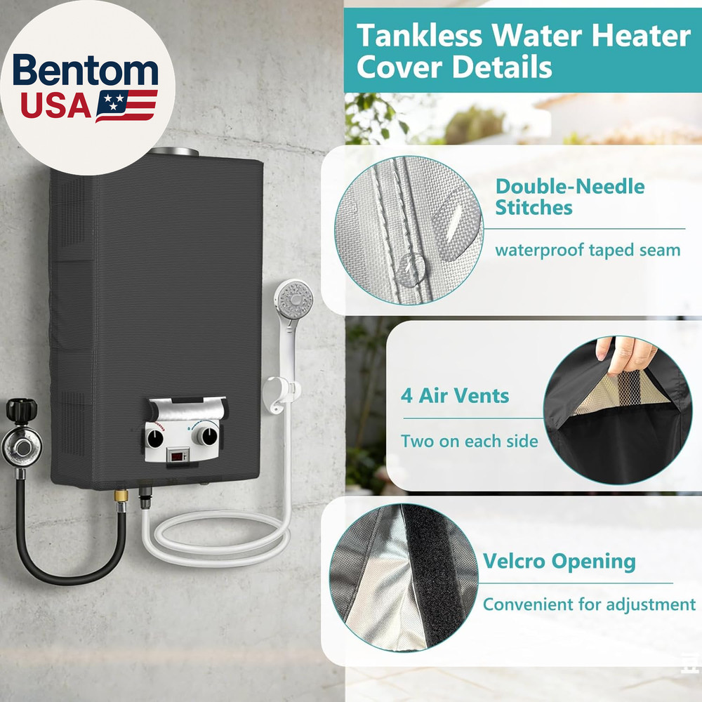 Outdoor Tankless Water Heater Cover,Suitable for 10L 2.64 GPM Portable Camping W