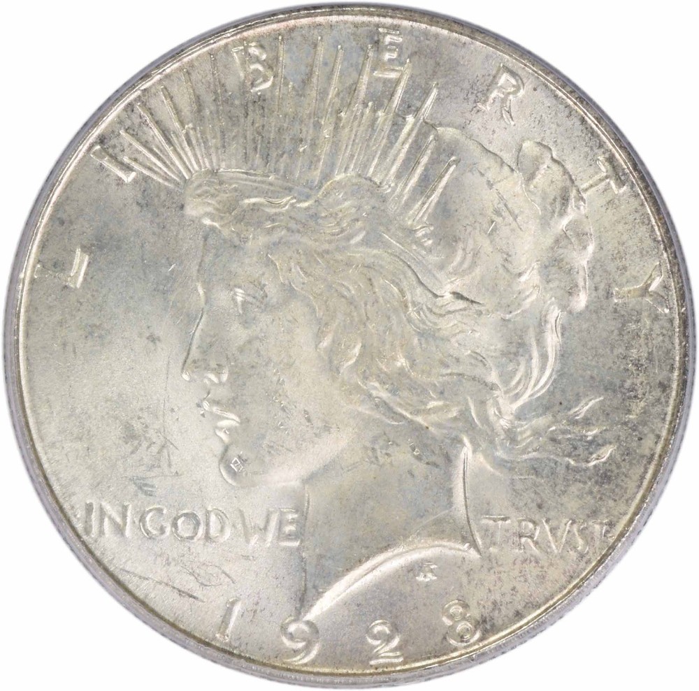 1928-S Peace Silver Dollar MS63 PCGS (CAC)