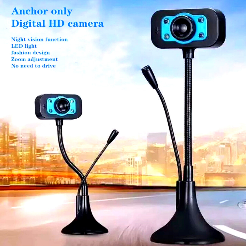 Camara Web Para PC Laptop Computadora Full HD USB Con Microfono Streaming Webcam
