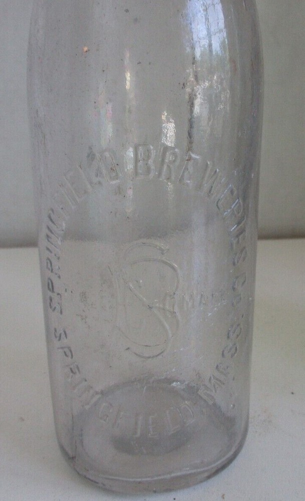Vintage Springfield Brewery Beer Bottle Springfield Mass