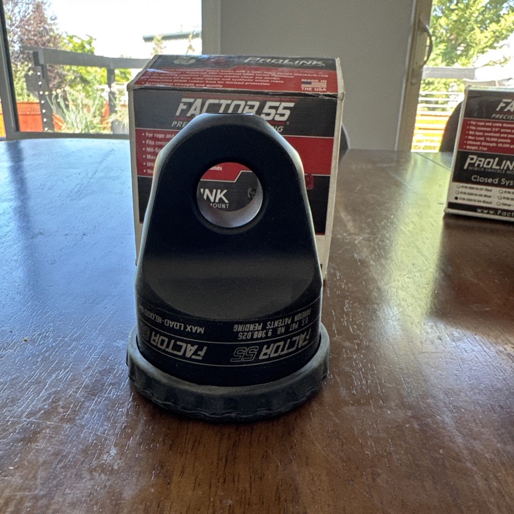 Factor 55 00015-04 Black Prolink Winch Shackle Mount New With Box