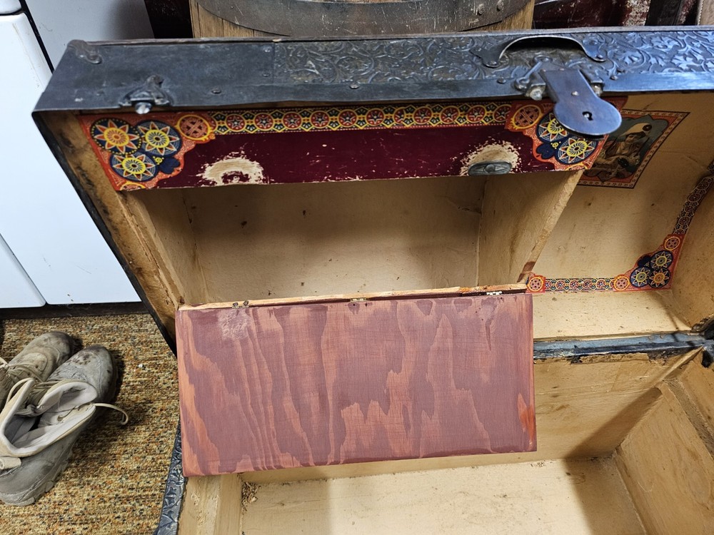 antique steamer trunk
