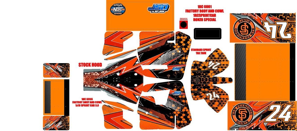 1RC SPRINT WRAP RONZO SPECIAL THEME