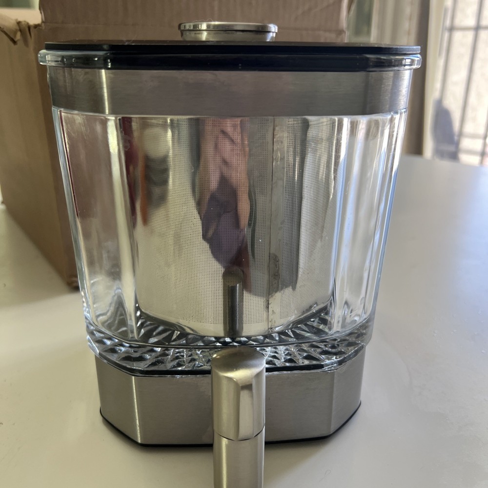 Gvode Ice Coffee Tea Cold Brew Large 5 C Infuser Maker Stainless/Glass EUC