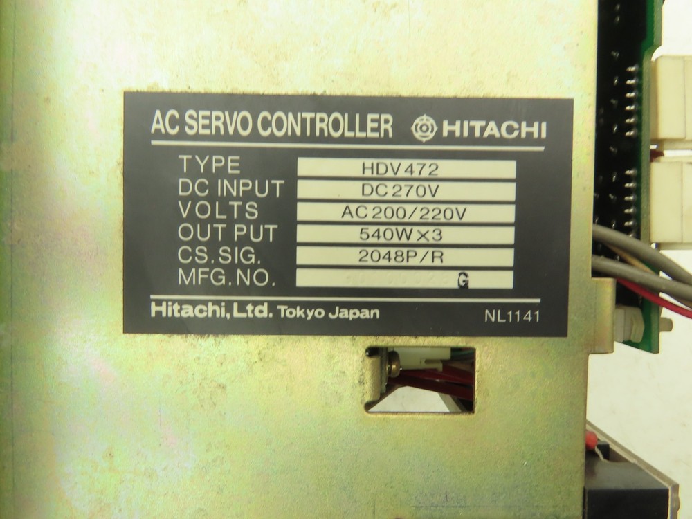 Hitachi HDV472 Servo Controller Power Supply Unit 270VDC Input 200/220VAC Output