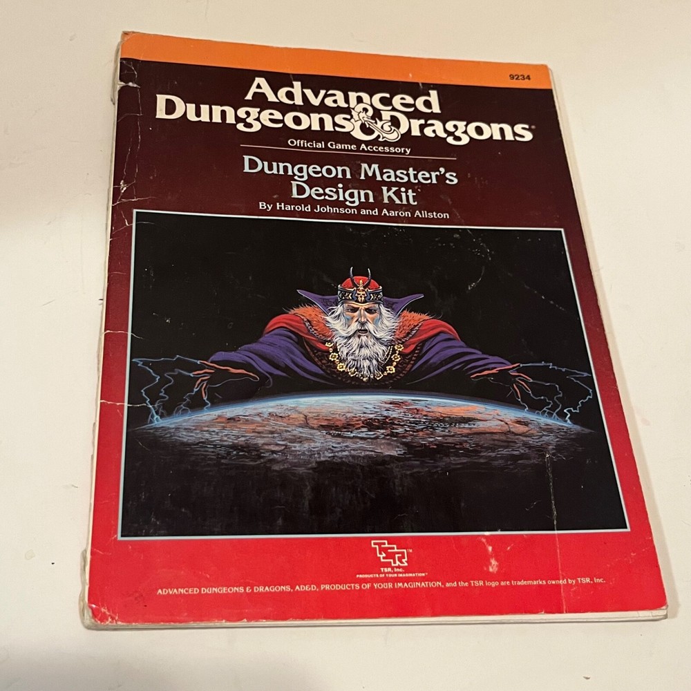 TSR Advanced Dungeons & Dragons - Dungeon Master's Design Kit AD&D 9234
