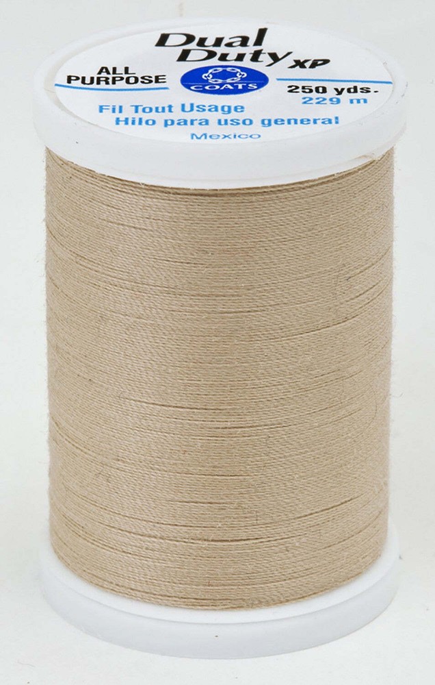 8050 Buff Dual Duty XP Polyester Thread 250yds