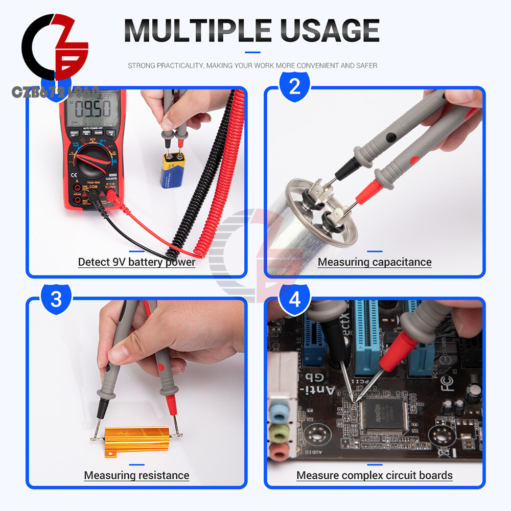 PT-2009 Multimeter Probe Test Leads Digital Multi Meter Needle Tip Tester Lead