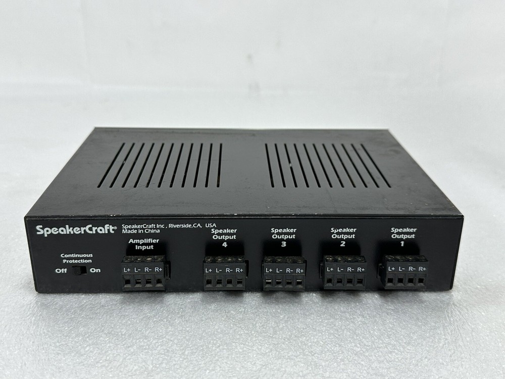 SpeakerCraft S4dc ~ Multi-Room Speaker Selector with 5 Connectors ~ WORKS