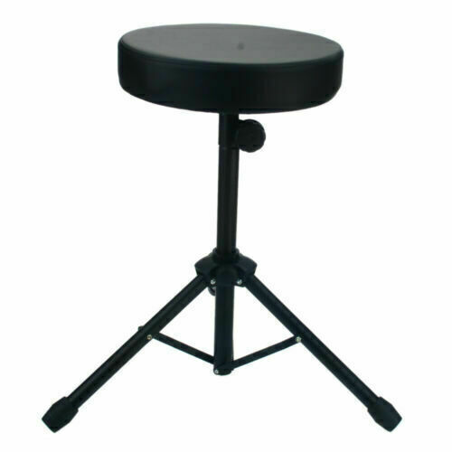 US Rotatable Drum Throne Seat Folding Drummer Stool Stand Chair Percussion Seats